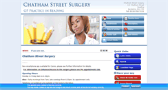 Desktop Screenshot of chathamstreetsurgery.co.uk